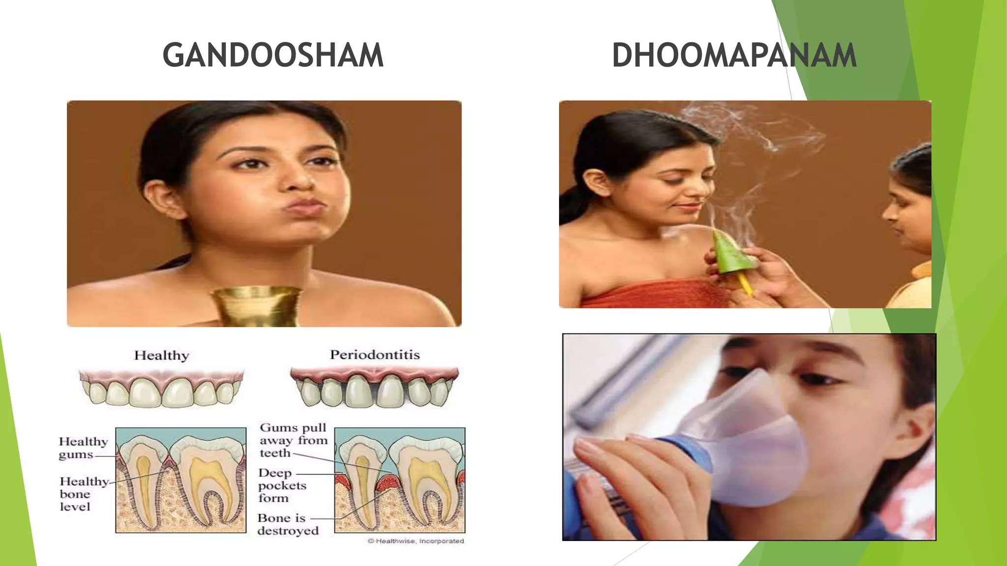 GANDOOSHAM DHOOMAPANAM
 