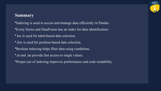 Comprehensive Guide to Data Indexing and Operations in Pandas for ...