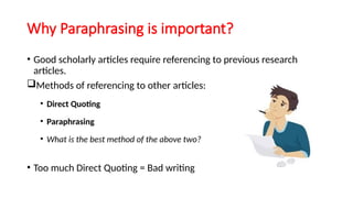 Introduction to paraphrasing.pptx ...