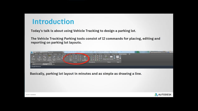 Introduction To Parking Lot Layout Using Autodesk Vehicle Tracking Pdf
