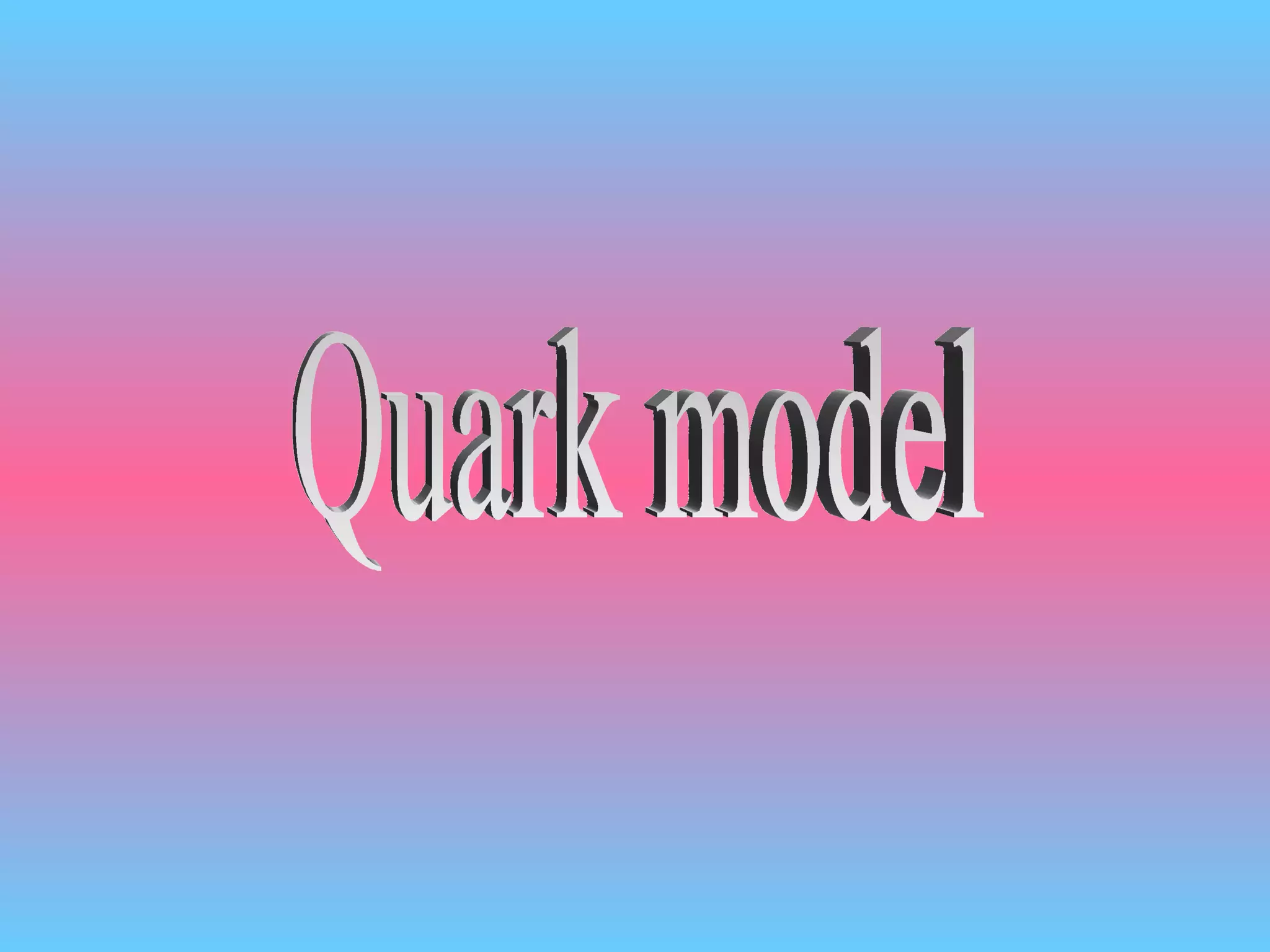 Quark model 