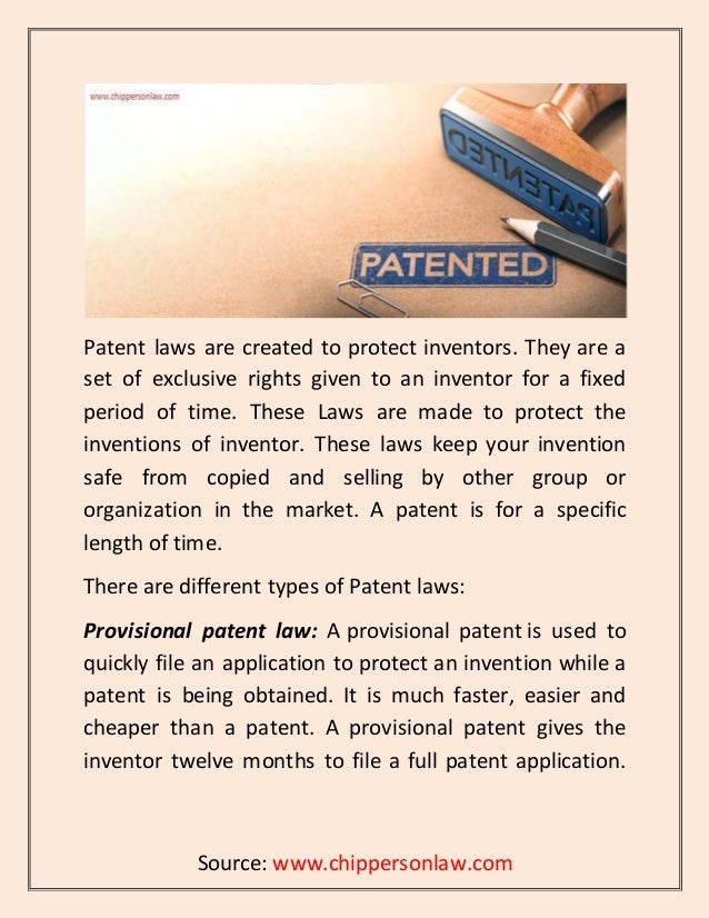 Introduction to patent laws