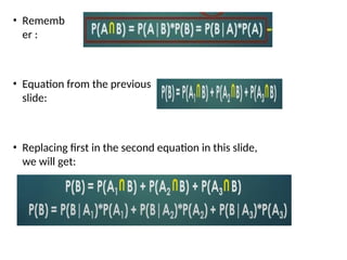 • Rememb
er :
• Equation from the previous
slide:
• Replacing first in the second equation in this slide,
we will get:
 