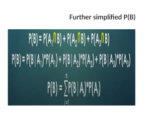 Further simplified P(B)
 