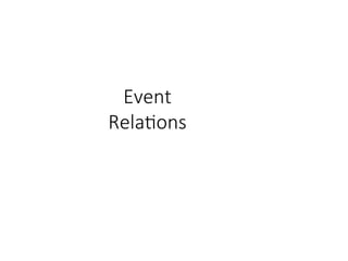 Event
Relations
 