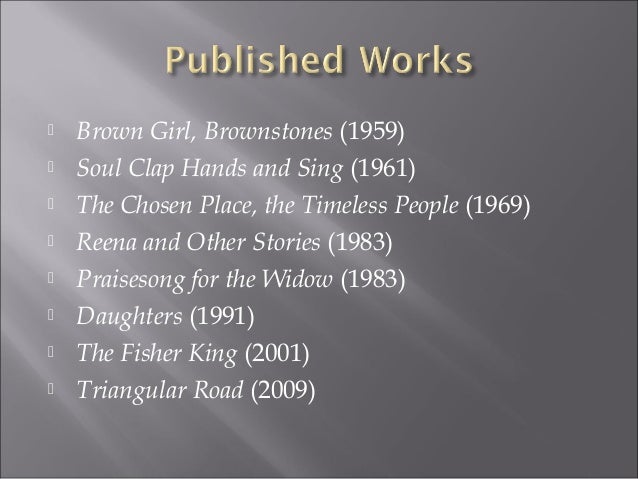 Brown girl brownstones critical evaluation essay 07 image