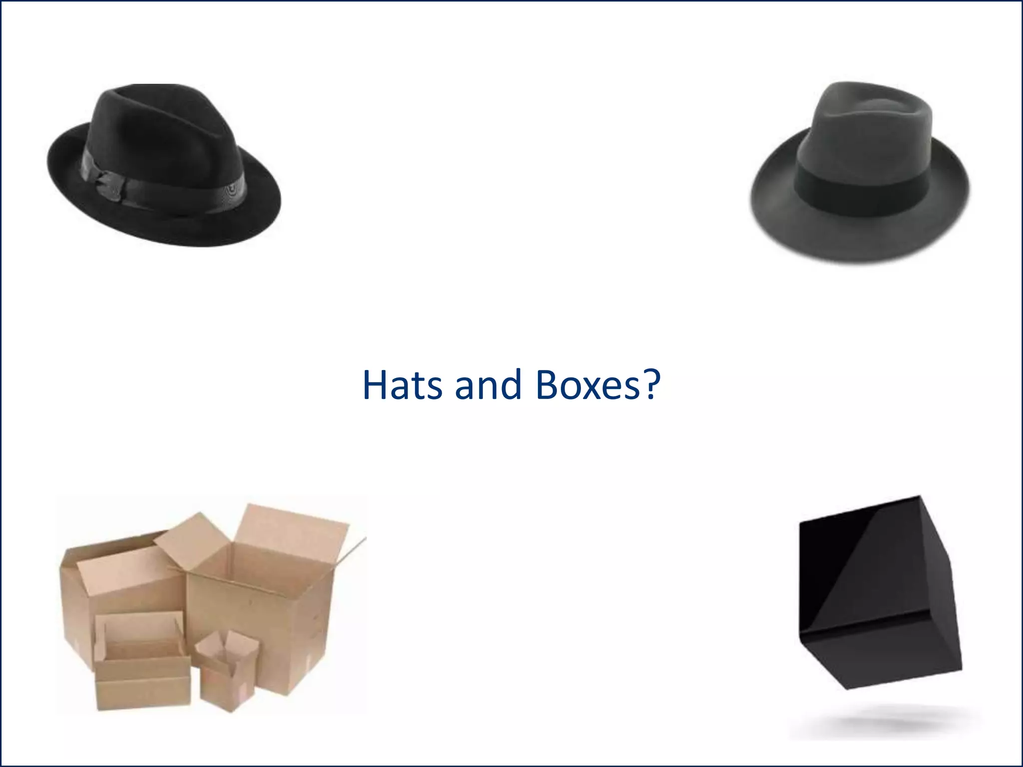 Hats and Boxes?

 