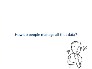 How do people manage all that data?

 