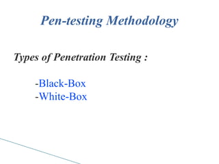 Pent Types Introduction to penetration testing | PDF