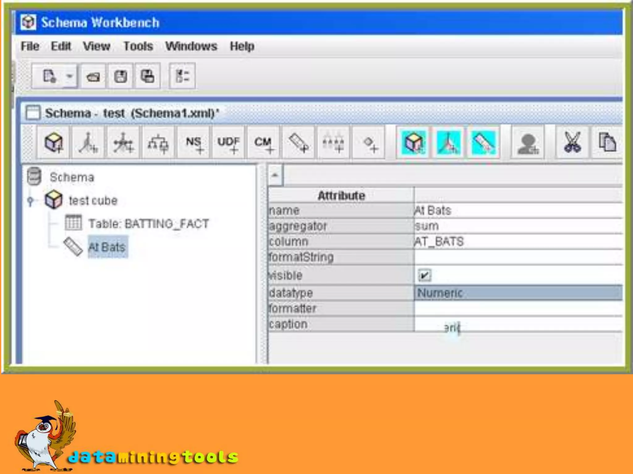 Pentaho Schema workbenchPentaho schema work bench is started using the shell script.On windows: double-click on the workbench.bat fileOn unix systems: start workbench.sh script , you need to make the workbench.sh file executable first.