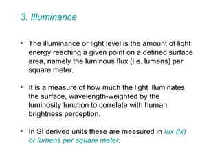 Raffles Institute_Perception of light and Photometric Character | PPT