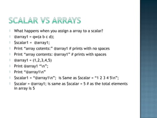 Introduction to perl_control structures | PPT