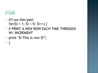 Introduction to perl_operators | PPT