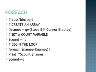 Introduction to perl_operators | PPT