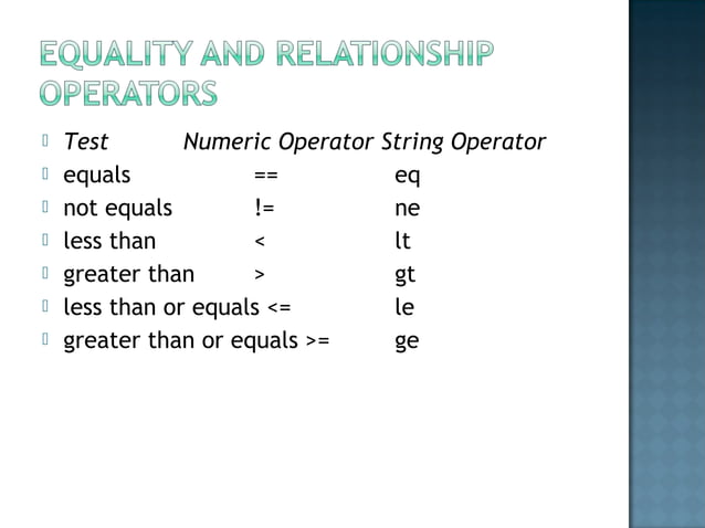 Introduction to perl_operators | PPT