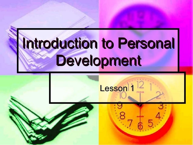 Introduction To Personal Development