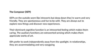 Isfp Function Stack 8 Functions Introduction to Personality Development.pptx