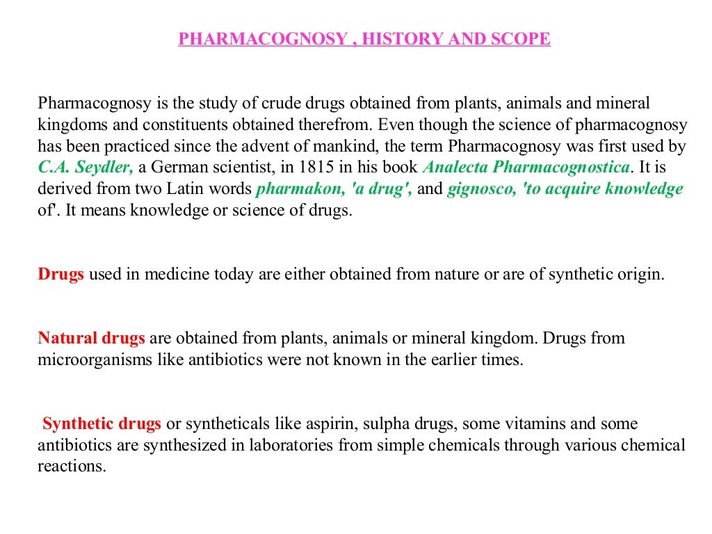 Introduction to pharmacognosy,classification of drugs,quality control…