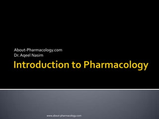 About-Pharmacology.com
Dr. Aqeel Nasim

www.about-pharmacology.com

 
