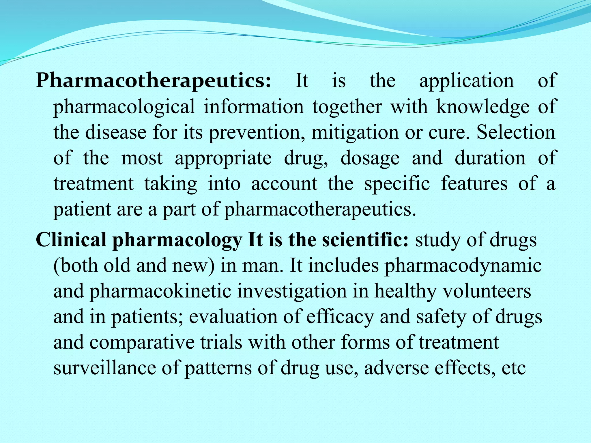 Introduction to pharmacology | PPTX