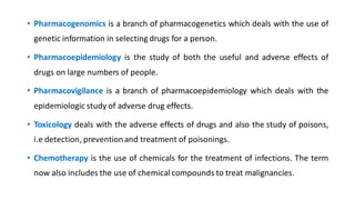 Unit-1: General pharmacology :Introduction to pharmacology