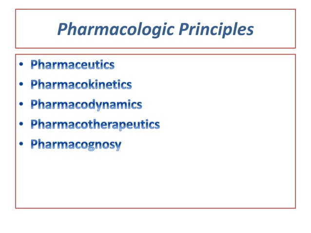 Introduction to pharmacology in nursing | PPTX | Chemistry | Science