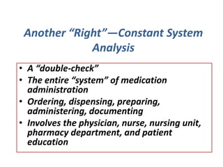 Double Check Process Introduction to pharmacology in nursing | PPTX