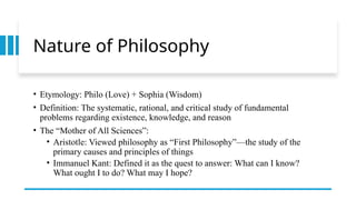 Comprehensive Introduction to Philosophy and Research Ethics | PPTX