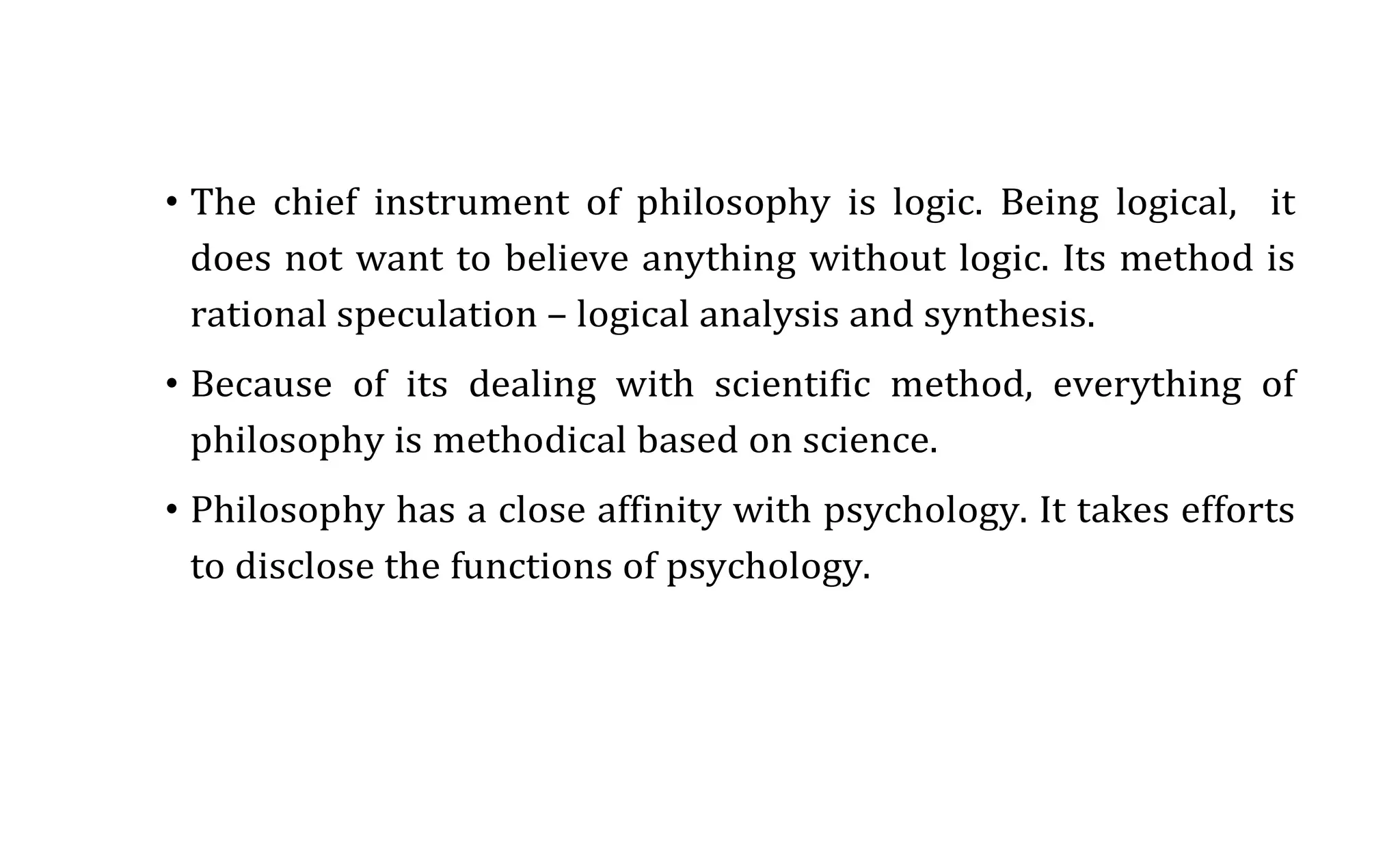 Introduction to philosophy definition, nature and scope, concept ...
