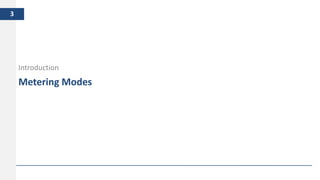 Metering Modes
Introduction
3
 