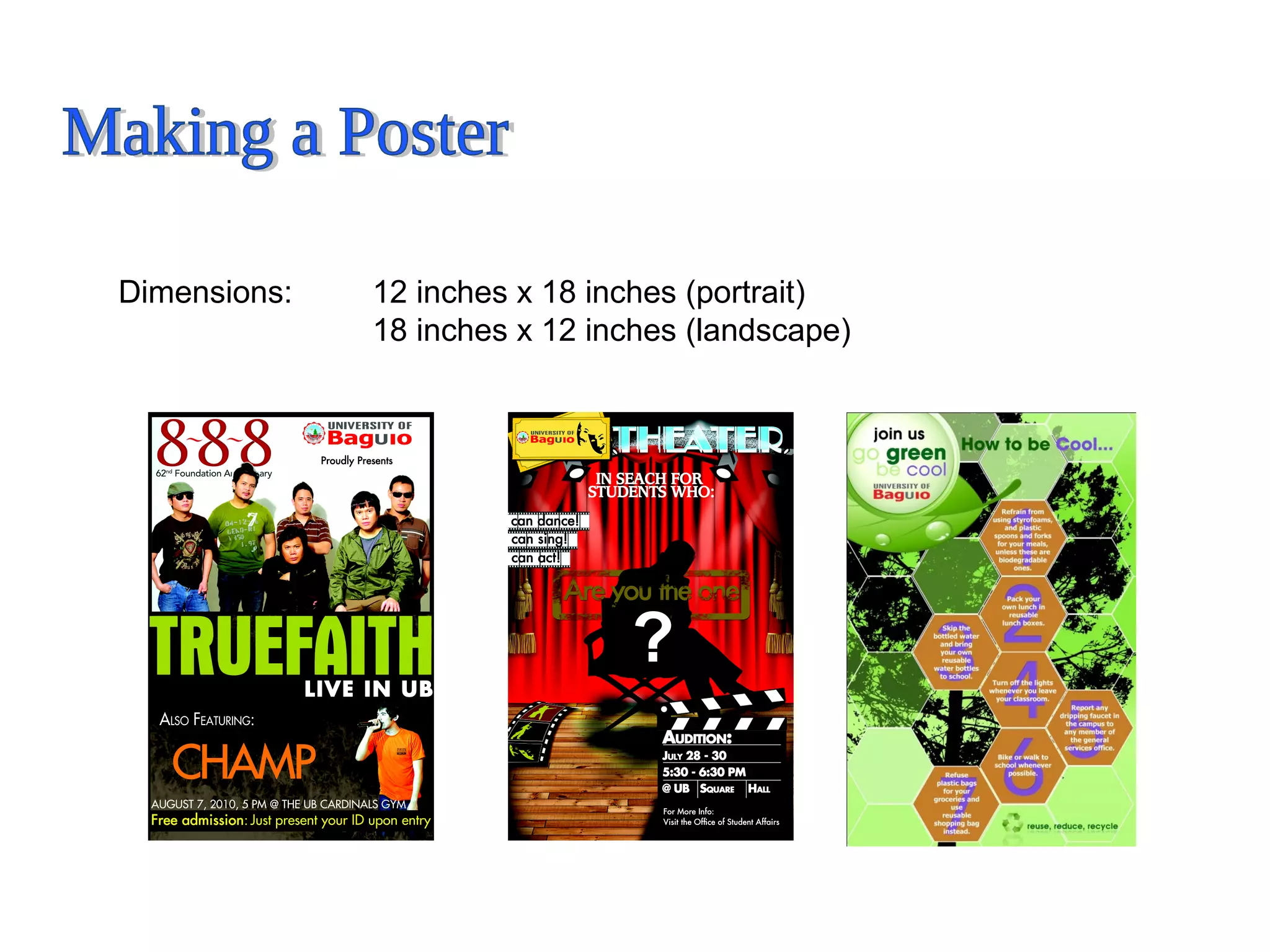 Dimensions:   12 inches x 18 inches (portrait)
              18 inches x 12 inches (landscape)
 