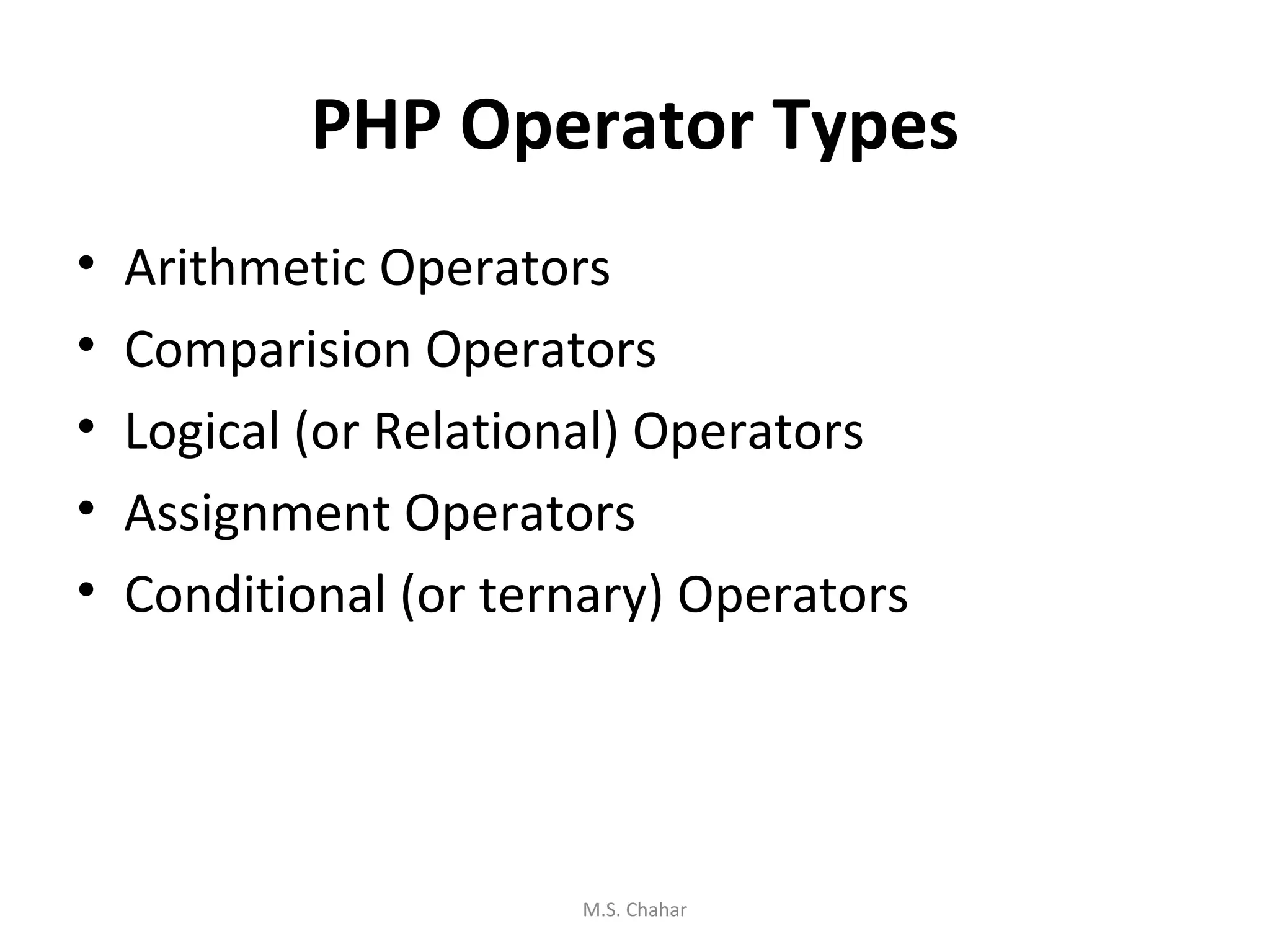 Introduction to php | PPT