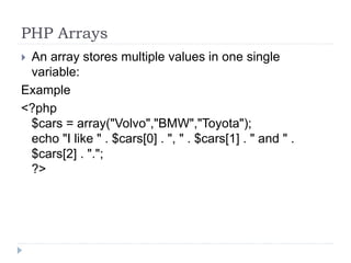 Introduction to php | PPTX