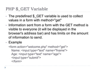 Introduction to php | PPTX