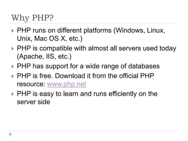 Introduction to php | PPTX