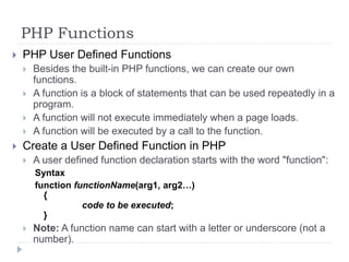 Introduction to php