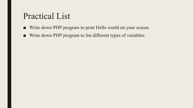 Introduction to PHP | PDF