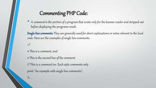 Introduction to php | PDF