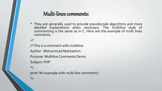 Introduction to php | PDF