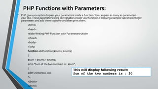 Introduction to php | PDF
