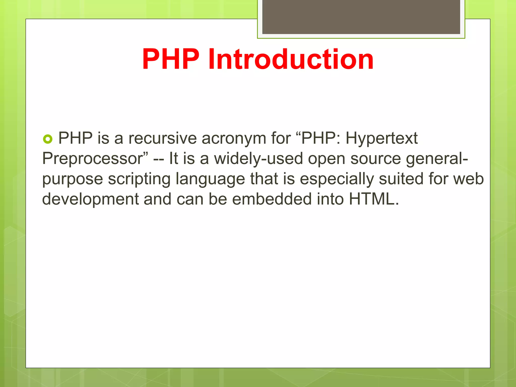 Introduction to PHP.ppt
