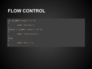 FLOW CONTROL
 