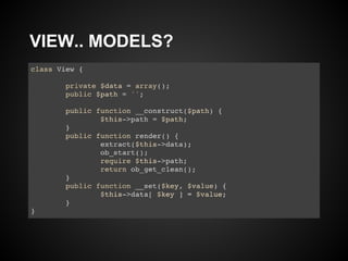 VIEW.. MODELS?
 