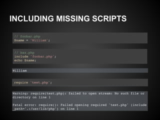 INCLUDING MISSING SCRIPTS
 