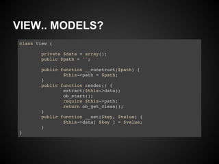 VIEW.. MODELS?
 