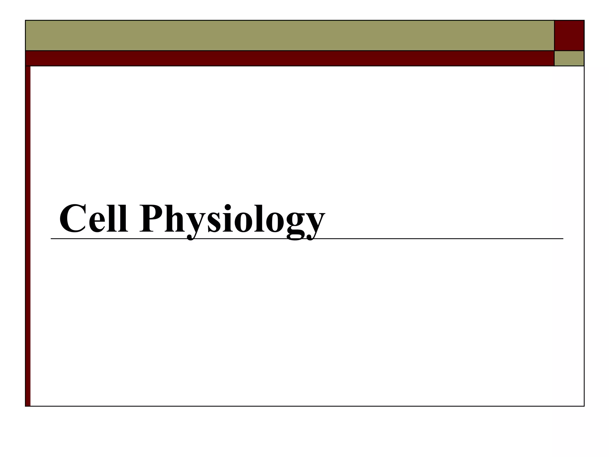 Introduction to physiology lecture  PPT