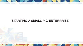 STARTING A SMALL PIG ENTERPRISE
 