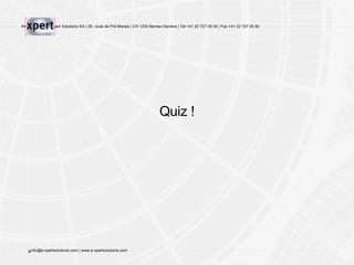 Quiz ! 