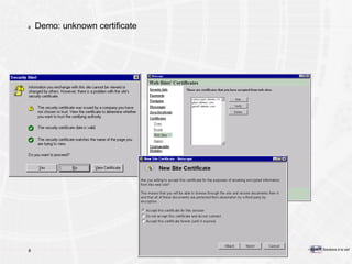 Demo: unknown certificate 