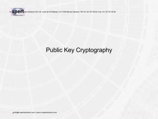 Public Key  Cryptography 